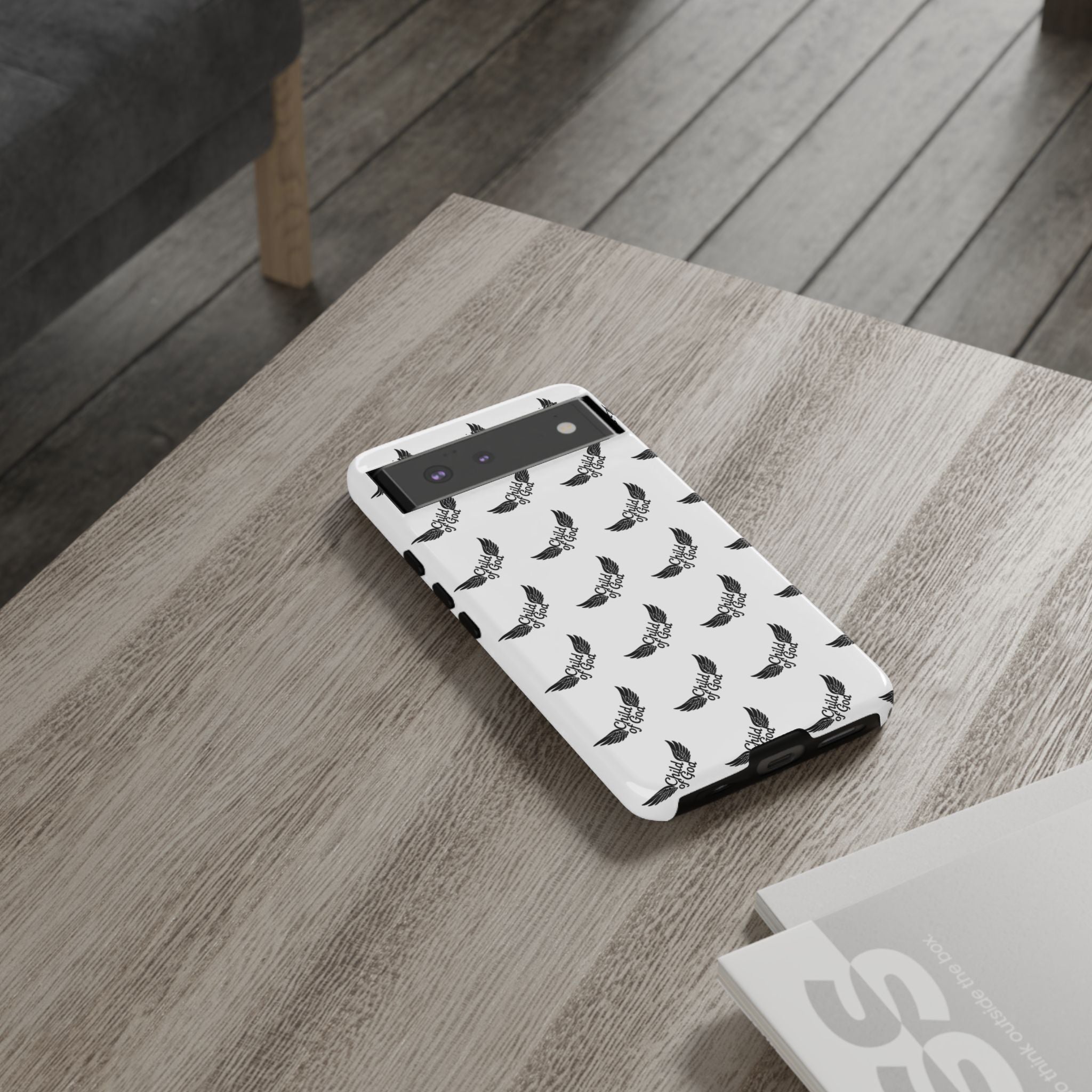 Stylish Tough Phone Case with Wing Design