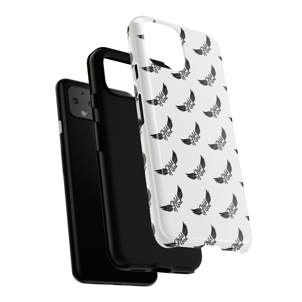 Stylish Tough Phone Case with Wing Design