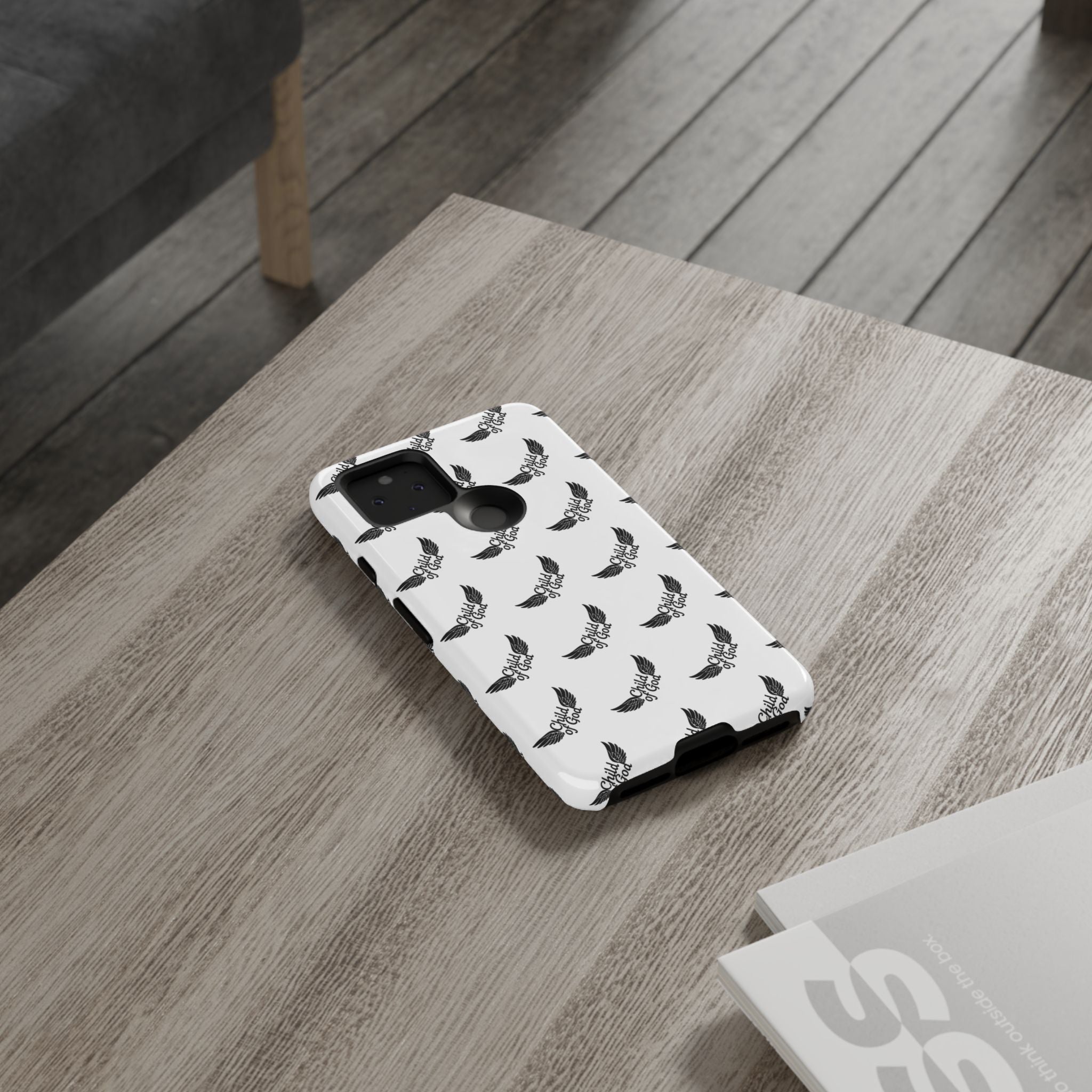 Stylish Tough Phone Case with Wing Design