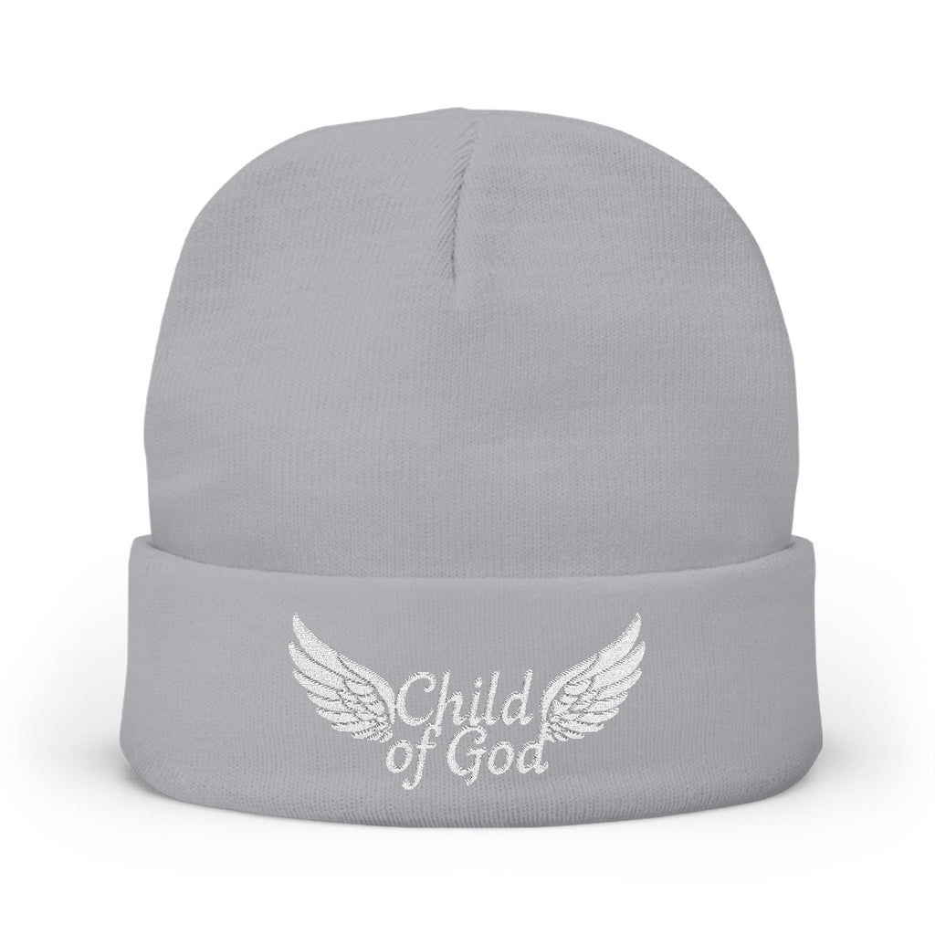 Embroidered Knit Beanie - Child of God Design
