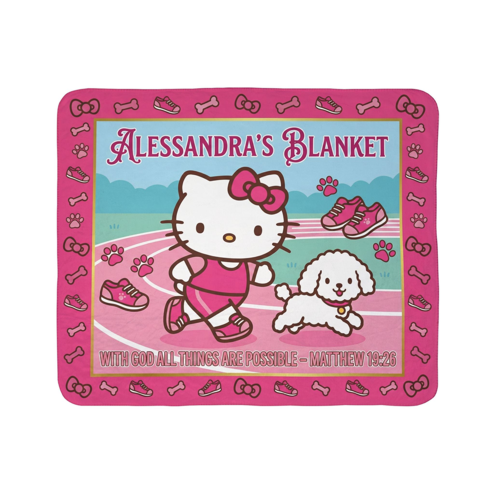 Personalized Kids Adventure Blanket — Alessandras Blanket' Hello Kitty