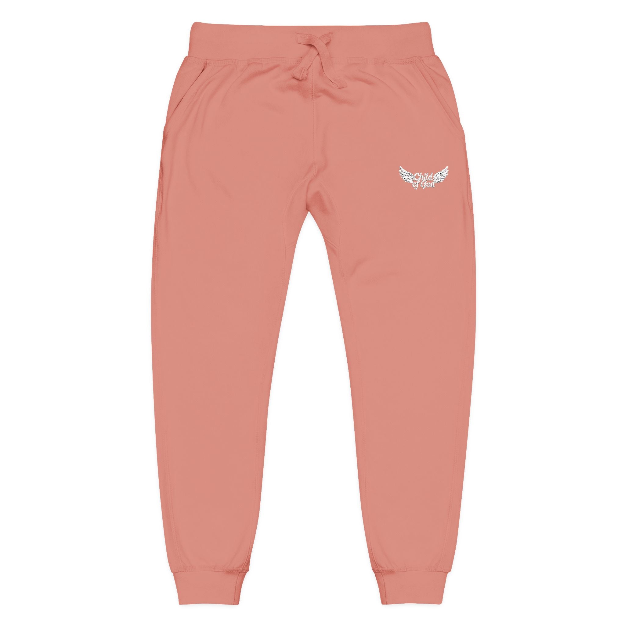 Embroidered Unisex Fleece Sweatpants - Cozy Comfort for Everyday Style
