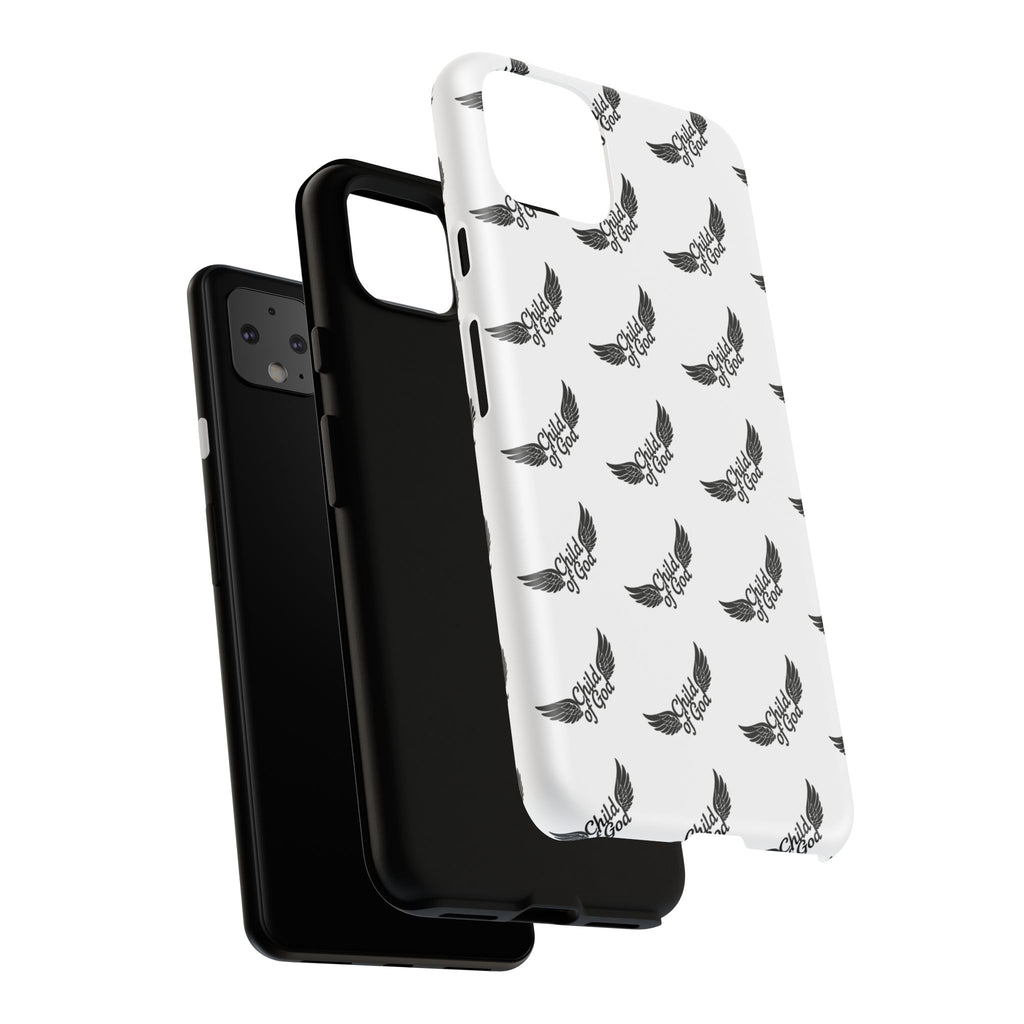 Stylish Tough Phone Case with Wing Design