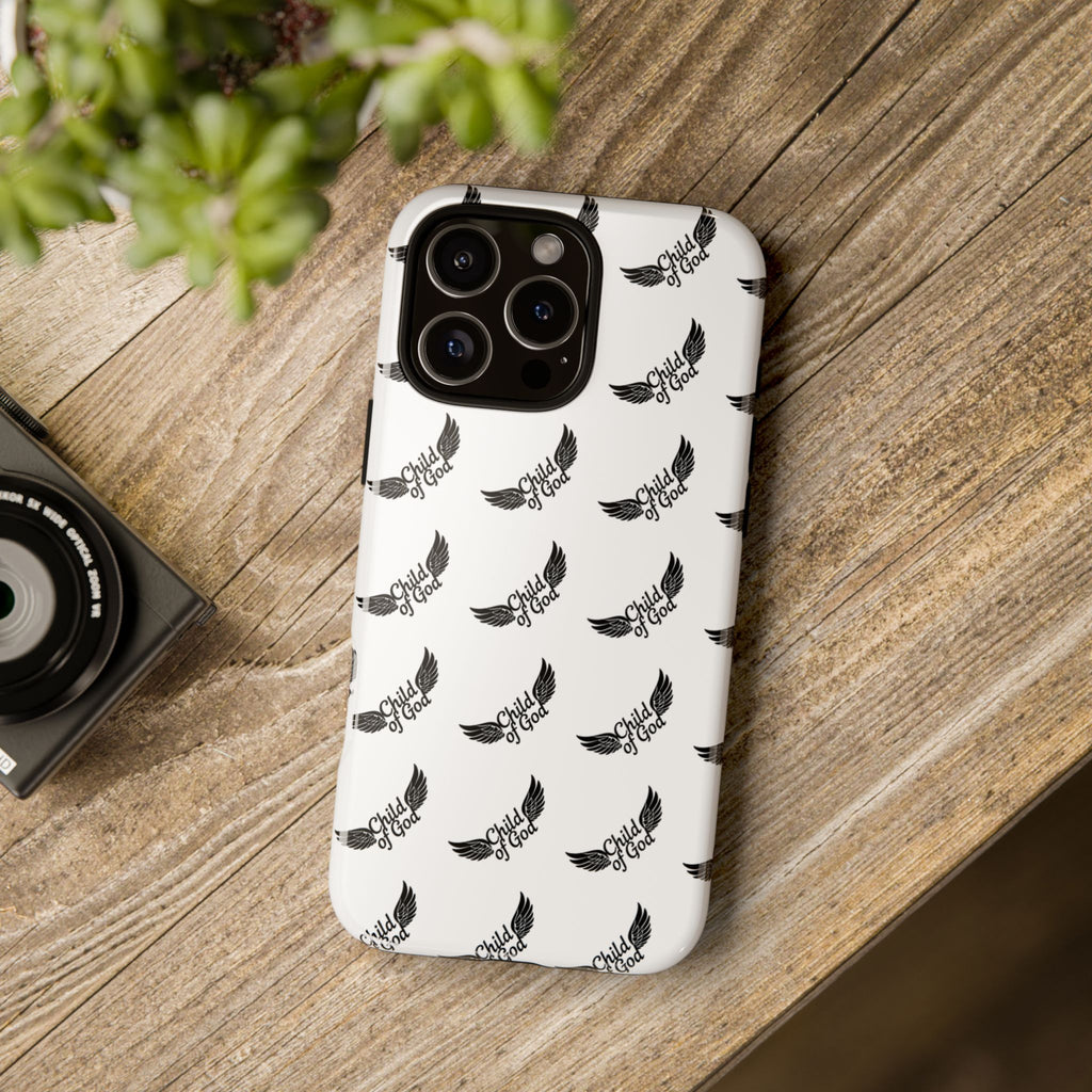 Stylish Tough Phone Case with Wing Design