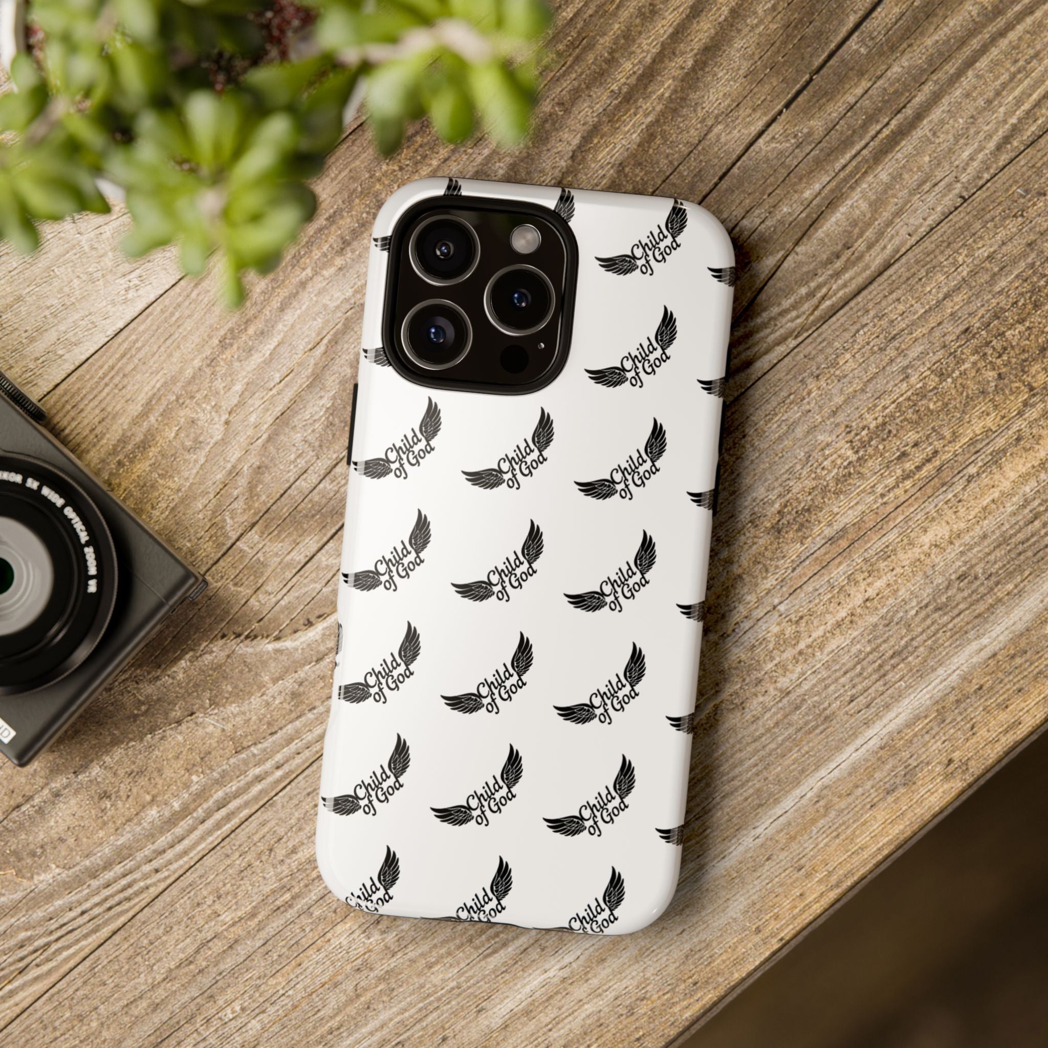 Stylish Tough Phone Case with Wing Design