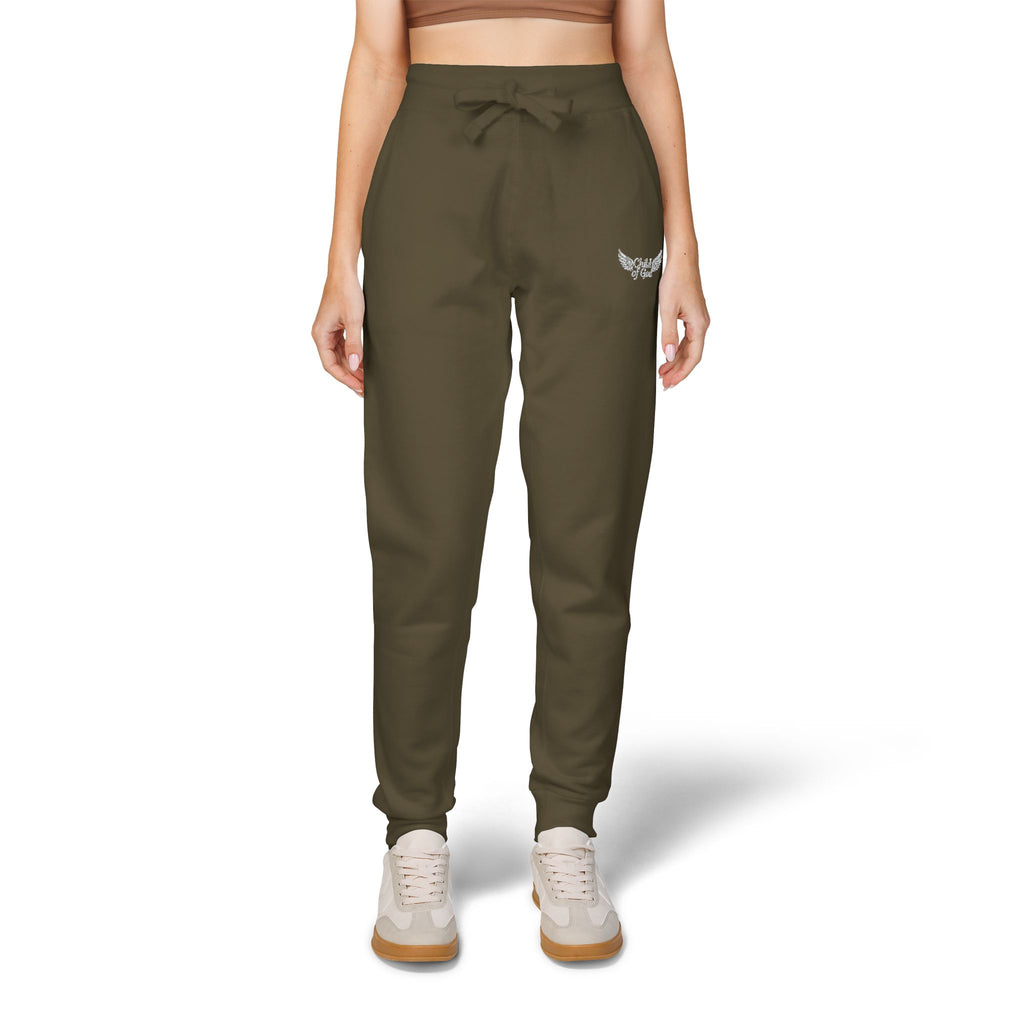 Embroidered Unisex Fleece Sweatpants - Cozy Comfort for Everyday Style