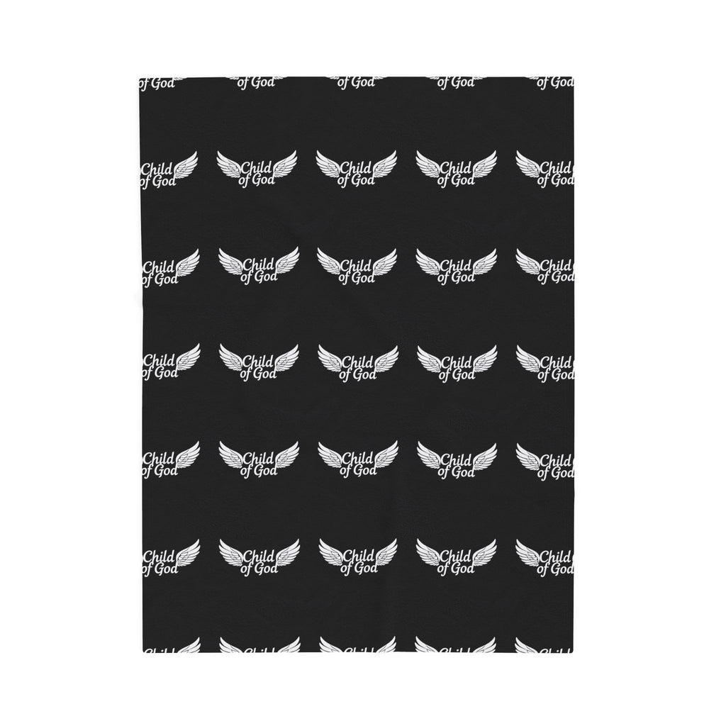 Child of God Velveteen Plush Blanket - Cozy Inspirational Throw for Comfort and Faith