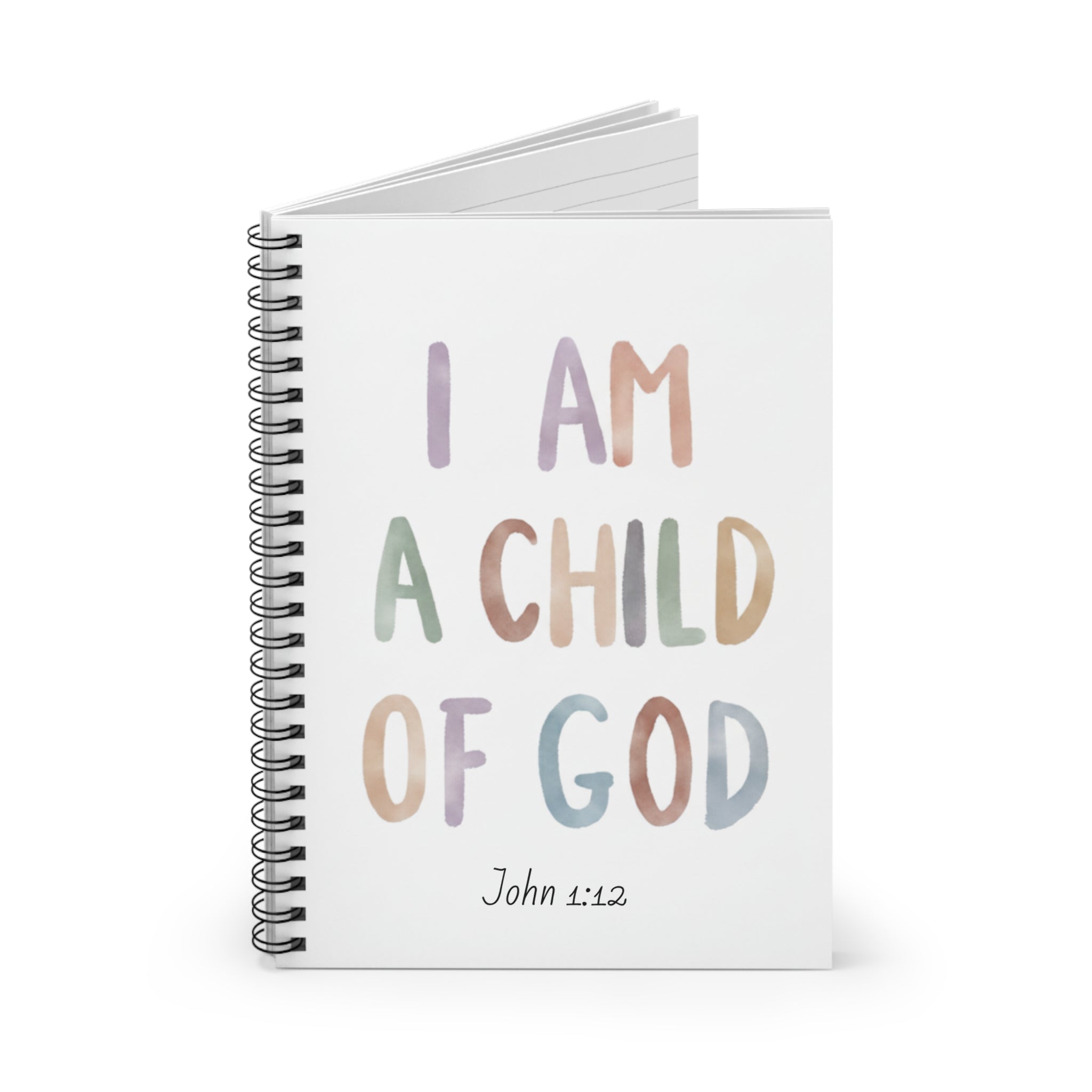 Spiral Notebook - "I Am a Child of God"