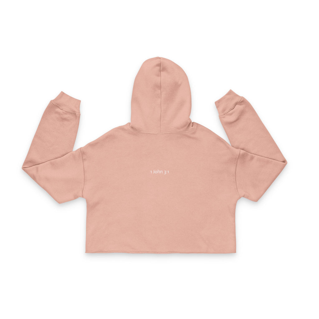 Black Women's Cropped Hoodie with Angel Wings | "Child of God"