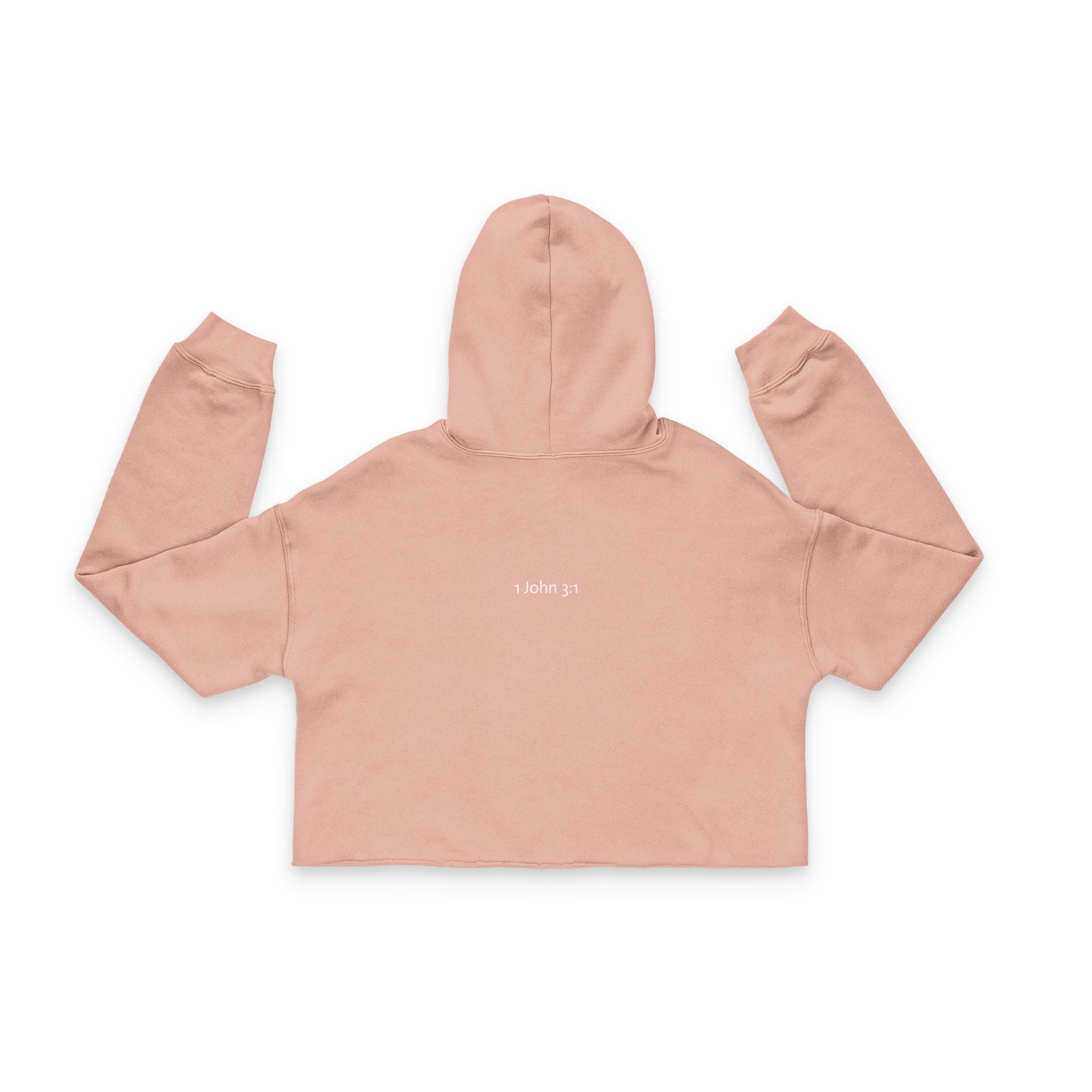 Black Women's Cropped Hoodie with Angel Wings | "Child of God"